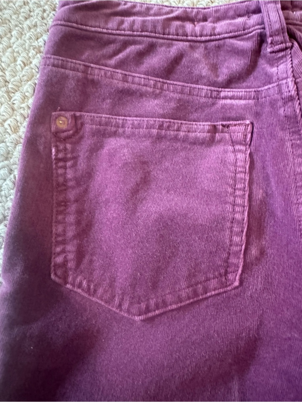 Pilcro Plum Corduroy, Button-up Pants - Picture 11 of 11